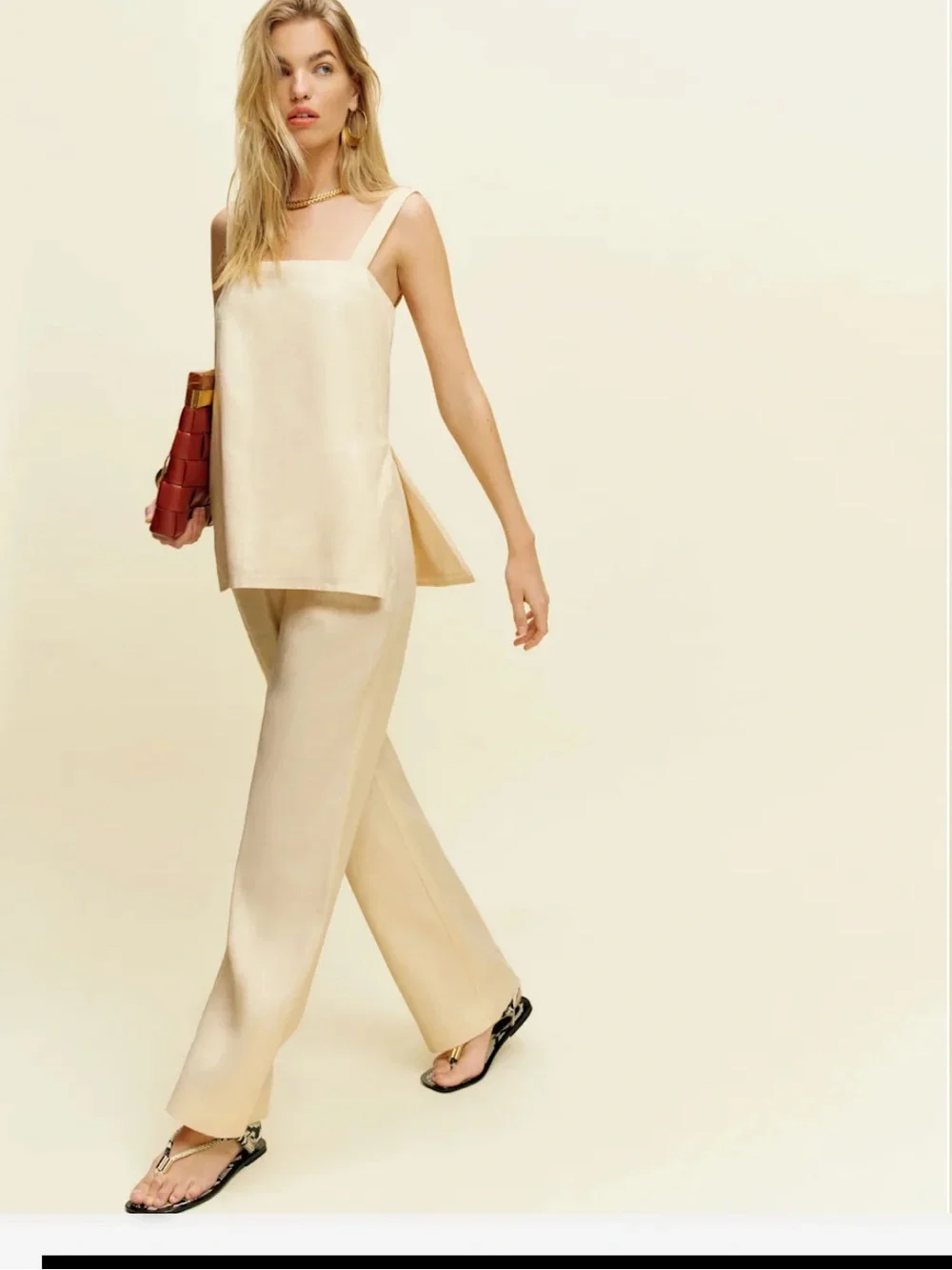 Reformation Kristen Linen Two Piece